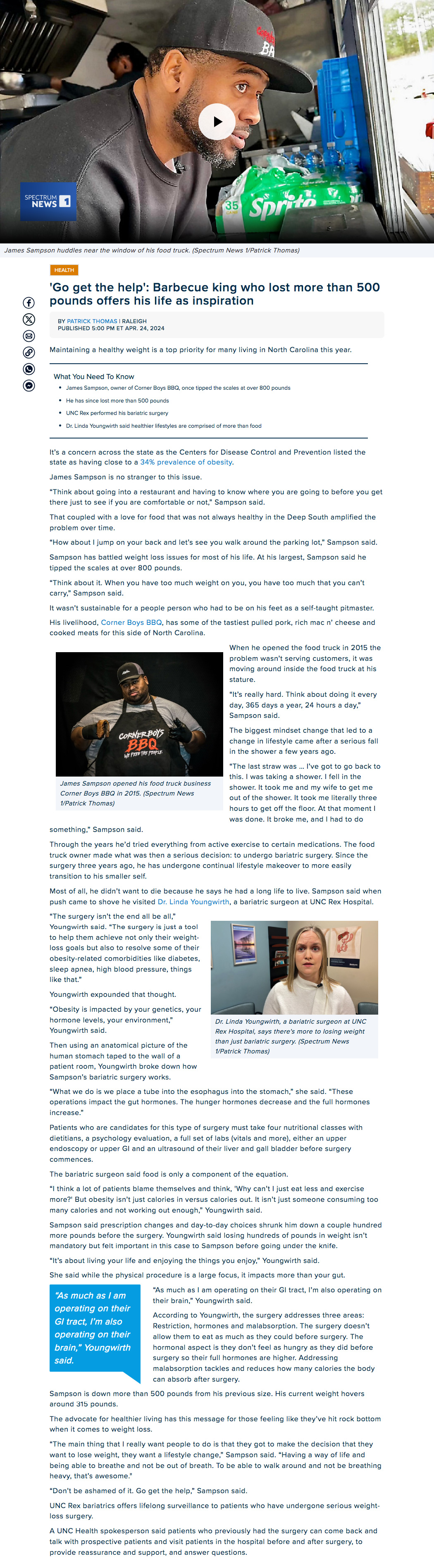 barbecue weight loss story